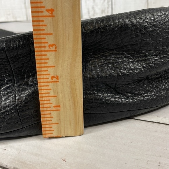 Coach Black Pebbled Leather Foldover Convertible Saddlebag Crossbody/Shoulderbag - Picture 11 of 11